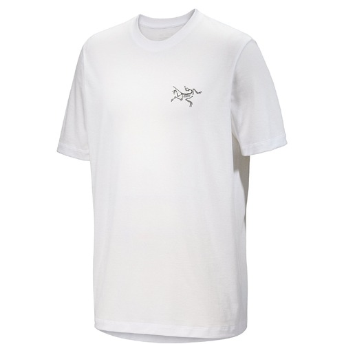 Arcteryx Arc'Multi Bird Logo Mens Short Sleeve T-Shirt - White Light - XXL