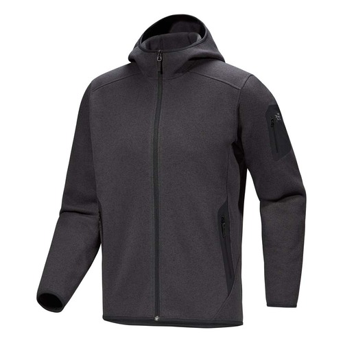 Arcteryx Covert Midweight Fleece Mens Hooded Jacket - Black Heather II - XXL