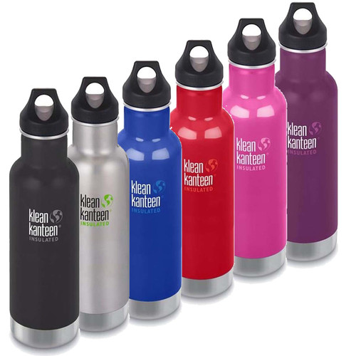 Klean Kanteen 20oz Insulated Classic Loop Cap Water Bottle .6L