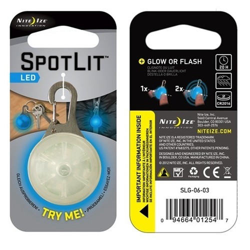 Nite Ize Spot Lit LED Carabiner Light - Blue