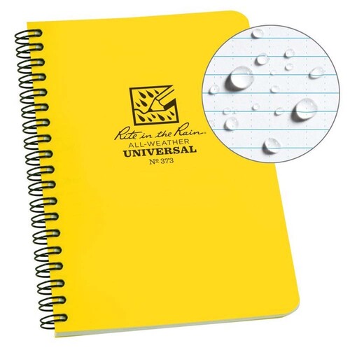 Rite In The Rain Side Spiral 4.625 x 7 Polydura Waterproof Notebook
