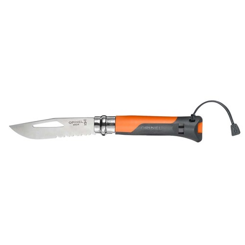Opinel No. 8 Outdoor Folding Knife - Orange Handle - 8.5cm