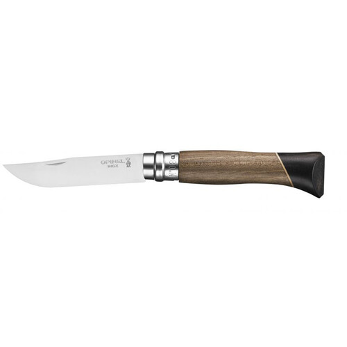 Opinel No. 8 Atelier Stainless Steel Walnut/Ebony Knife - 8.5cm