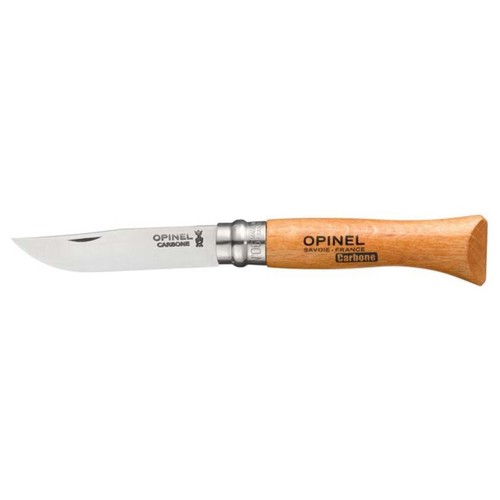Opinel Carbon Pocket Knife 6 VRN - 6cm Blade 
