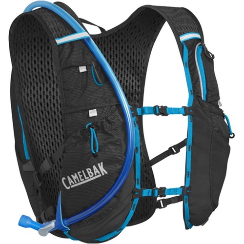 Camelbak Ultra 10L Trail Running Hydration Vest 2L - Black/Atomic Blue