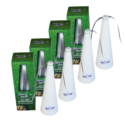 Shooaway Fly Fan 4 Pack - White